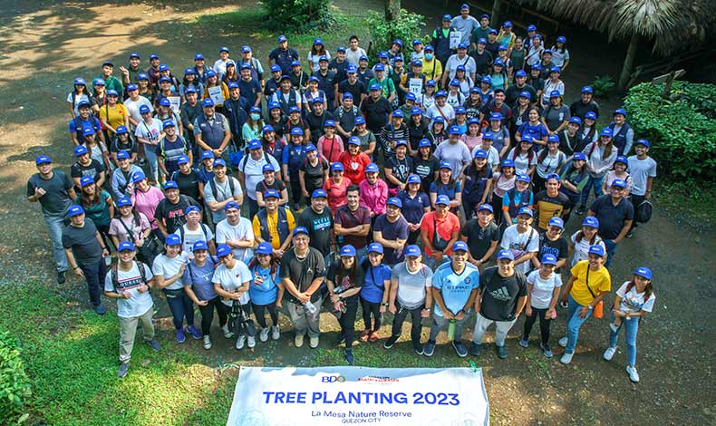 BDO team participating tree planting activity