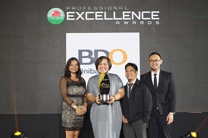 BDO Wins Award of Excellence in Philippine Quill Awards