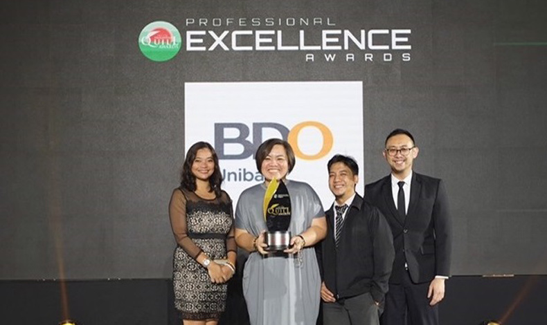 BDO Wins Award of Excellence in Philippine Quill Awards