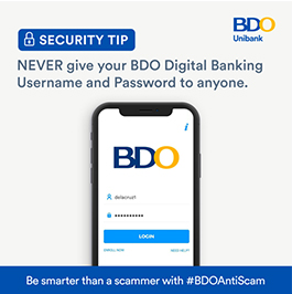 #BDOAntiScam Advisories | BDO Unibank, Inc.