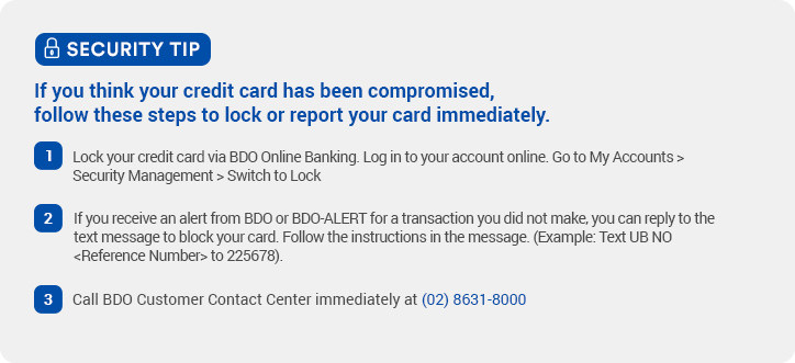 Credit Card Fraud Advisory | BDO Unibank, Inc.